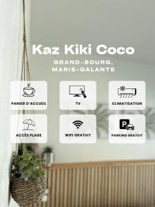 Certifikát, hodnocení, plakát nebo jiný dokument vystavený v ubytování Kaz' Kiki Coco