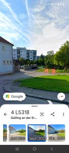 a screenshot of a text message about a frisbee at Apartment with 4 Rooms in Golling