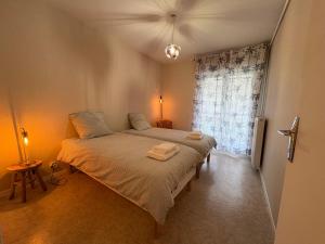 Postel nebo postele na pokoji v ubytování Appartement proche centre ville