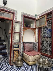 Posezení v ubytování Riad Dar Mama Laila