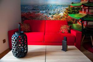 A seating area at Apartamentos Art Suite Santander