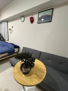 Voodi või voodid majutusasutuse La Parfait de Sapporo 814 Sapporo Station 6-minute walk from Sapporo Station toas