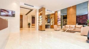 Χώρος καθιστικού στο JTOUR Inn Hechi Yizhou Municipal Central Plaza