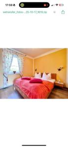 Ένα ή περισσότερα κρεβάτια σε δωμάτιο στο Unterkunft Meeresstern +3 φωτογραφίες