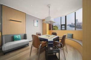 Posezení v ubytování City Comfort Inn Huangshi Yangxin Mingyuewan Park