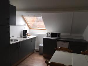 Kuchyň nebo kuchyňský kout v ubytování Appartements Bon Secours