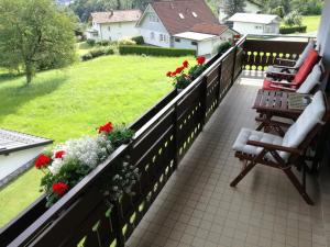 Balkón alebo terasa v ubytovaní Haus Mansaura