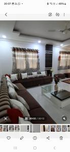 Istumisnurk majutusasutuses Chandrajyoti Villa 3 The all new flat with Huge Living room and terrace