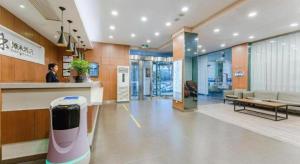 Vstupní hala nebo recepce v ubytování Zhangye Pinmu Hotel(Yuncheng Zhongyin Avenue Store)