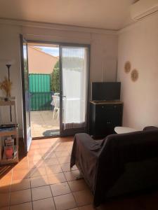 Χώρος καθιστικού στο Mazet avec piscine collective