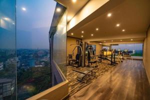 Fitness centrum a/nebo fitness zařízení v ubytování Hotel Castle Salam