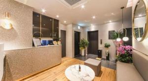 Kuchyň nebo kuchyňský kout v ubytování Gimhae Perfect Hotel