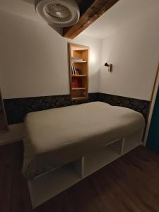 Postel nebo postele na pokoji v ubytování Chambre avec salle d'eau privée