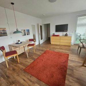 Posezení v ubytování Panoramablick - günstig übernachten im Ruhrgebiet