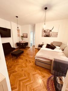 Giường trong phòng chung tại El rincón exquisito +10 ảnh