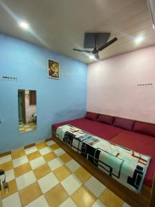 Χώρος καθιστικού στο Hotel Vrindavan Near Vrindavan