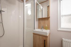 Koupelna v ubytování Lodge No 19 - St Andrews Lodge Park + 16 fotografií