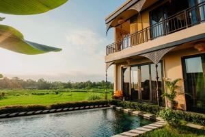 Κήπος έξω από το Theatrical 4bd Villa Escapades with epic Rice Terraces Panoramas