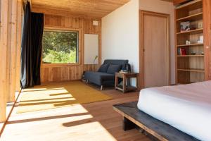 Ένα ή περισσότερα κρεβάτια σε δωμάτιο στο Borgata Paraloup