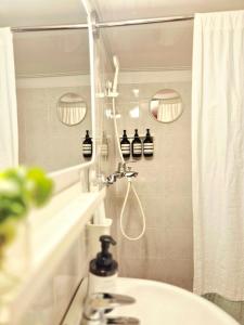 Koupelna v ubytování OpenㆍJamsil Lake Stay