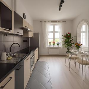 Η κουζίνα ή μικρή κουζίνα στο Silver Stone by Grafit