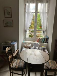 Χώρος καθιστικού στο Chambre Keranroux - Île de Bréhat