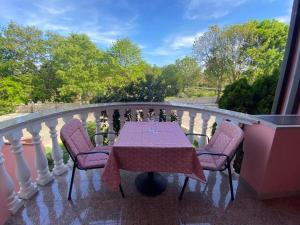 Balkón nebo terasa v ubytování Apartments and Rooms Villa Chiara