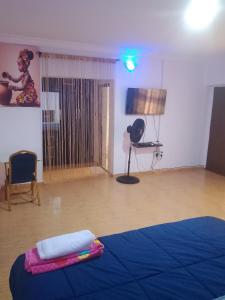 Giường trong phòng chung tại Short let apartments LBS,Lekki Ajah Lagos +12 ảnh
