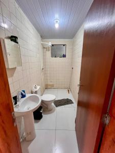 Koupelna v ubytování Casa Beira Mar