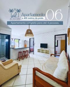 TV a/nebo společenská místnost v ubytování Residencial e Pousada Acauan