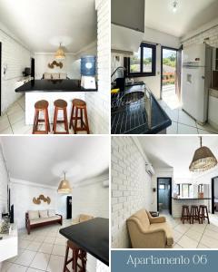 Kuchyň nebo kuchyňský kout v ubytování Residencial e Pousada Acauan