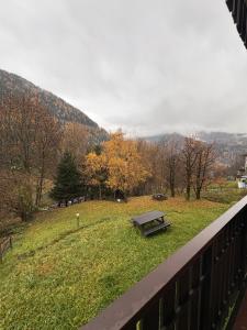 a park with a picnic table in a field at Altea Retreat - Ponte di Legno in Ponte di Legno