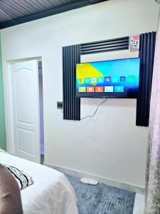 TV a/nebo společenská místnost v ubytování Evernice Guest House