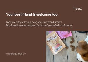 a flyer with a picture of a bag of sprinkles at Apartamentos Líbere Bilbao La Vieja in Bilbao +24 photos