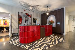 Vstupní hala nebo recepce v ubytování Badhotel Bruin + 103 fotografií