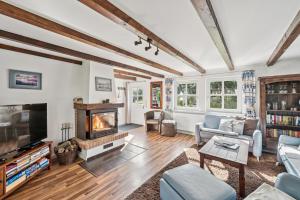 TV a/nebo společenská místnost v ubytování Witt-Dün