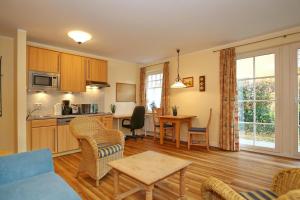 Kuchyň nebo kuchyňský kout v ubytování Ostseewelle Wohnung 06