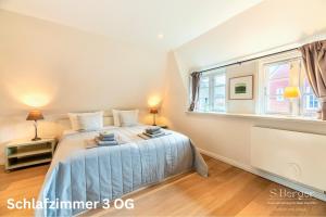 Postel nebo postele na pokoji v ubytování Lavendelhaus