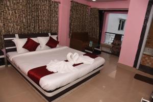 Χώρος καθιστικού στο Meghbari Beach Hotel Mandarmani