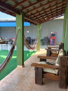 Posezení v ubytování Espaço de Lazer Poço Valioso