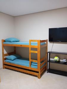 Postel nebo postele na pokoji v ubytování Espaço de Lazer Poço Valioso + 15 fotografií