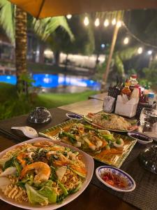 Jídlo v prázdninového domu nebo okolí