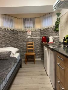 Köök või kööginurk majutusasutuses Green Lake Airport Apartments