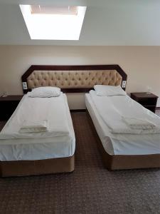 Postel nebo postele na pokoji v ubytování Hotel Podkovata