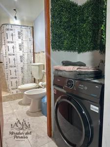 Koupelna v ubytování Cabaña Mirador del Paraíso