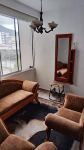 Χώρος καθιστικού στο Departamento cómodo y céntrico +7 φωτογραφίες