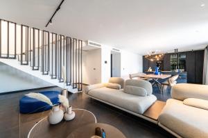 Χώρος καθιστικού στο Suva Punta Luxe +40 φωτογραφίες