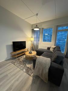 TV a/nebo společenská místnost v ubytování Pramea Apartments Tourula