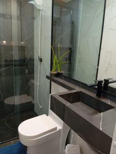 Koupelna v ubytování Winter X Locações 02