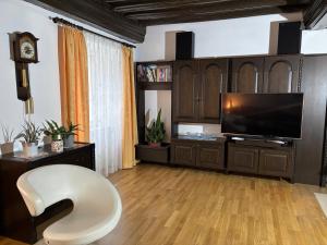 Η κουζίνα ή μικρή κουζίνα στο Ferienwohnung Altstadt Freistadt +9 φωτογραφίες